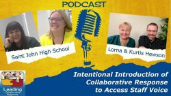 Intentional Introduction of Collaborative Response to Access Staff Voice with Saint John High School - Ep 82
