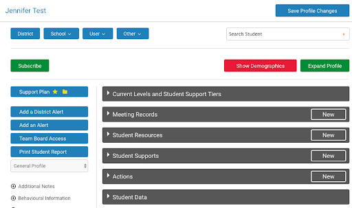 Student Support Plan Jigsaw Learning